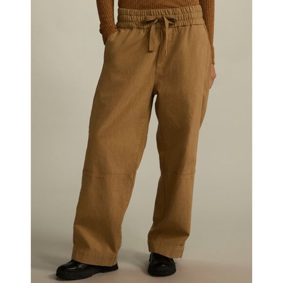 Everlane The Canvas Organic Cotton Pull-On Pant in Cappuccino Tan Size Small - Picture 1 of 8